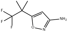 5-(1,1,1-三氟-2-甲基丙烷-2-基)异恶唑-3-胺 结构式