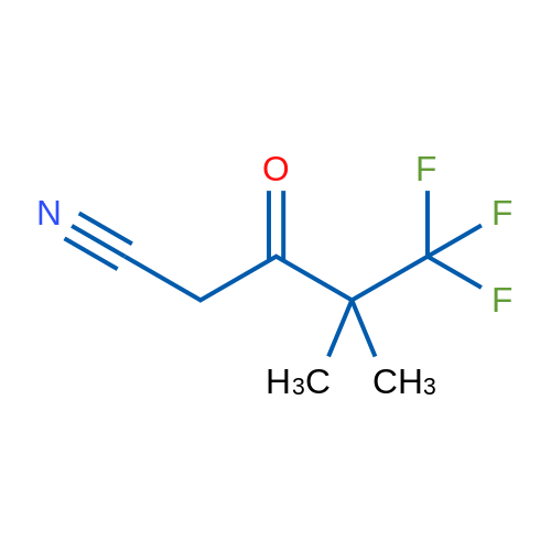 5,5,5-三氟-4,4-二甲基-3-氧代戊腈 结构式