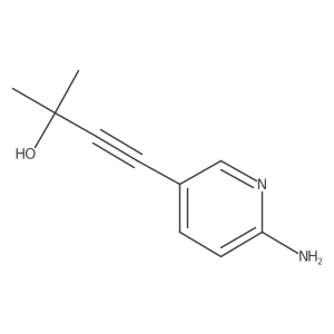 3-Butyn-2-ol, 4-(6-amino-3-pyridinyl)-2-methyl- 结构式