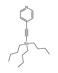4-(三丁基锡基乙炔基)吡啶 结构式