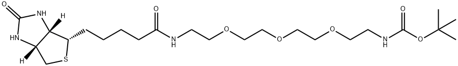 BIOTIN-PEG3-NH-BOC 结构式