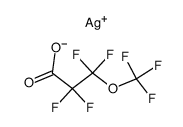 2,2,3,3-四氟-3-(三氟甲氧基)丙酸银(1+) 结构式