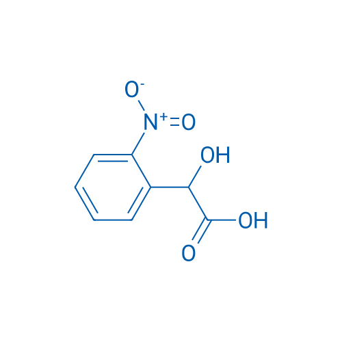 2-羟基-2-(2-硝基苯基)乙酸 结构式