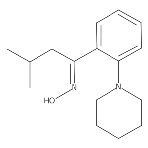 3-甲基-1-[2-(1-哌啶基)苯基]-1-丁酮肟 结构式