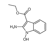 1-羟基-2-氨基吲哚-3-羧酸乙酯 结构式