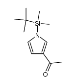 1-[1-(叔丁基二甲基硅基)-1H-吡咯-3-基]乙酮 结构式