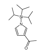 Ethanone, 1-[1-[tris(1-methylethyl)silyl]-1H-pyrrol-3-yl]- 结构式