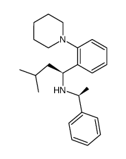 Benzenemethanamine, α-(2-methylpropyl)-N-[(1S)-1-phenylethyl]-2-(1-piperidinyl)-, (αS)- 结构式