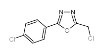 2-(氯甲基)-5-(4-氯苯基)-1,3,4-噁二唑 结构式