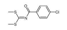 Carbonimidodithioic acid, N-(4-chlorobenzoyl)-, dimethyl ester 结构式