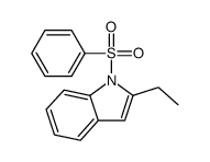 1H-Indole, 2-ethyl-1-(phenylsulfonyl)- 结构式