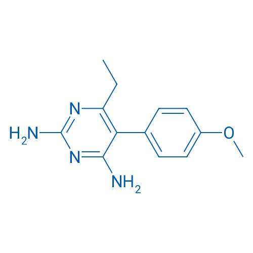 6-乙基-5-(4-甲氧基苯基)嘧啶-2,4-二胺 结构式