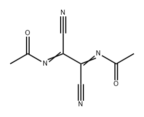 N,N'-(1,2-二氰基-1,2-亚乙基)二乙酰胺 结构式