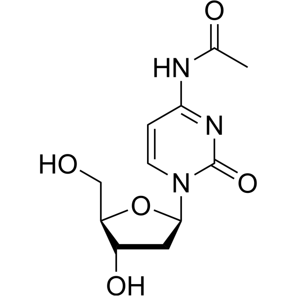 N-乙酰-2'-脱氧-胞苷 结构式
