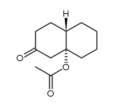反式-8a-乙酰氧基八氢-2(1H)-萘酮 结构式