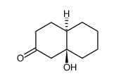 2(1H)-Naphthalenone, octahydro-8a-hydroxy-, (4aR,8aS)-rel- 结构式