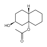八氢-2,8a(1H)-萘二酚 8a-乙酸酯, (2α,4aα,8aβ)- 结构式