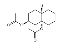 八氢-2,8a(1H)-萘二酚二乙酸酯, (2α,4aα,8aβ)- 结构式