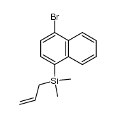 1-溴-4-(二甲基-2-丙烯基硅基)萘 结构式
