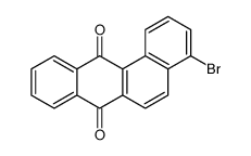 4-溴苯并[a]蒽-7,12-二酮 结构式