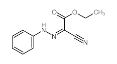 2-氰基-2-(2-苯基亚肼基)乙酸乙酯 结构式