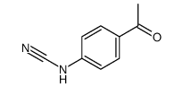 4-乙酰苯基氰酰胺 结构式