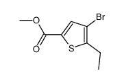 4-溴-5-乙基噻吩-2-羧酸甲酯 结构式