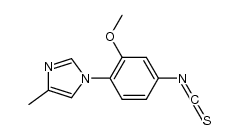 1H-Imidazole, 1-(4-isothiocyanato-2-methoxyphenyl)-4-methyl- 结构式