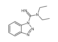 N,N-二乙基-1H-苯并三唑-1-甲脒 结构式