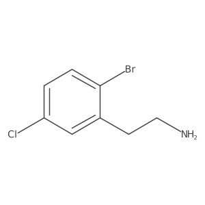 2-(2-溴-5-氯苯基)乙-1-胺 结构式