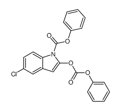 N,O-di(phenoxycarbonyl)-5-chlorooxindole 结构式