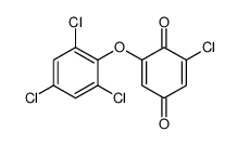 2-氯-6-(2,4,6-三氯苯氧基)-2,5-环己二烯-1,4-二酮 结构式