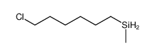 Silane, chlorohexylmethyl- 结构式