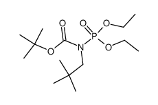 Carbamic acid, N-(diethoxyphosphinyl)-N-(2,2-dimethylpropyl)-, 1,1-dimethylethyl ester 结构式