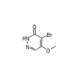 4-溴-5-甲氧基哒嗪-3(2H)-酮 结构式