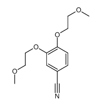 3,4-双(2-甲氧基乙氧基)苯甲腈 结构式