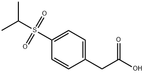 2-[4-(异丙基磺酰基)苯基]乙酸 结构式