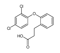 3-[2-(2,4-二氯苯氧基)苯基]丙酸 结构式