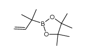 4,4,5,5-四甲基-2-(2-甲基丁-3-烯-2-基)-1,3,2-二氧杂硼烷 结构式