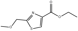 2-(甲氧基甲基)噻唑-4-甲酸乙酯 结构式