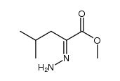 Pentanoic acid, 2-hydrazinylidene-4-methyl-, methyl ester 结构式
