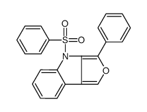 4H-Furo[3,4-b]indole, 3-phenyl-4-(phenylsulfonyl)- 结构式