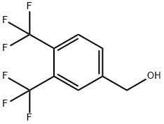 3,4-双(三氟甲基)苯甲醇 结构式