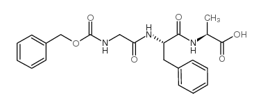 苄氧羰基-甘氨酰-苯丙氨酰-丙氨酸 结构式
