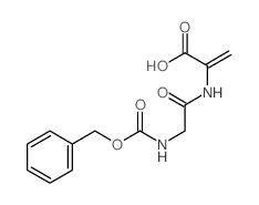 2,3-二去氢-N-[N-[苄氧羰基]甘氨酰]丙氨酸 结构式