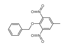 5-甲基-1,3-二硝基-2-(苄氧基)苯 结构式