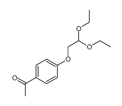 Ethanone, 1-[4-(2,2-diethoxyethoxy)phenyl]- 结构式