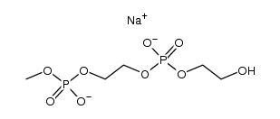 Phosphoric acid, mono(2-hydroxyethyl) mono[2-[(hydroxymethoxyphosphinyl)oxy]ethyl] ester, disodium salt (9CI) 结构式