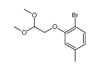 1-溴-2-(2,2-二甲氧基乙氧基)-4-甲基苯 结构式