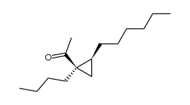 Ethanone, 1-(1-butyl-2-hexylcyclopropyl)-, trans- (9CI) 结构式